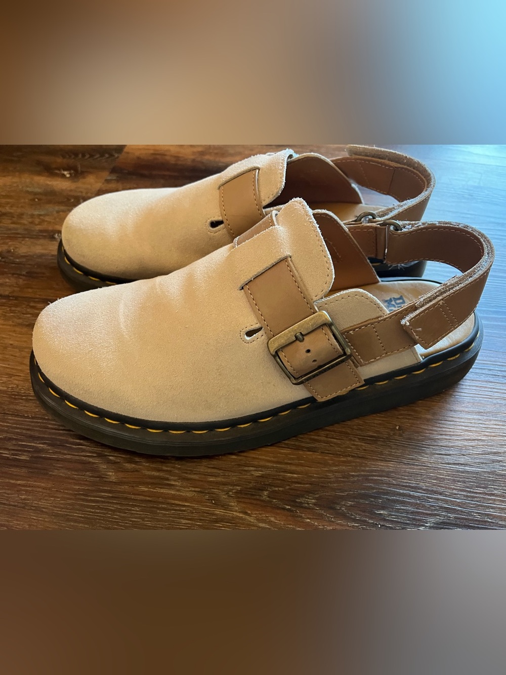 Dr Martens JORGE II SUEDE & LEATHER SLINGBACK MULES